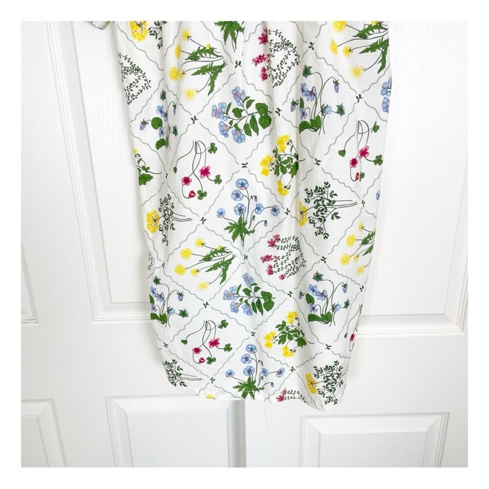 Tuckernuck Corsica Wildflower Floral Shirt Dress Short Sleeve Cotton Poplin Sz S - Picture 7 of 12